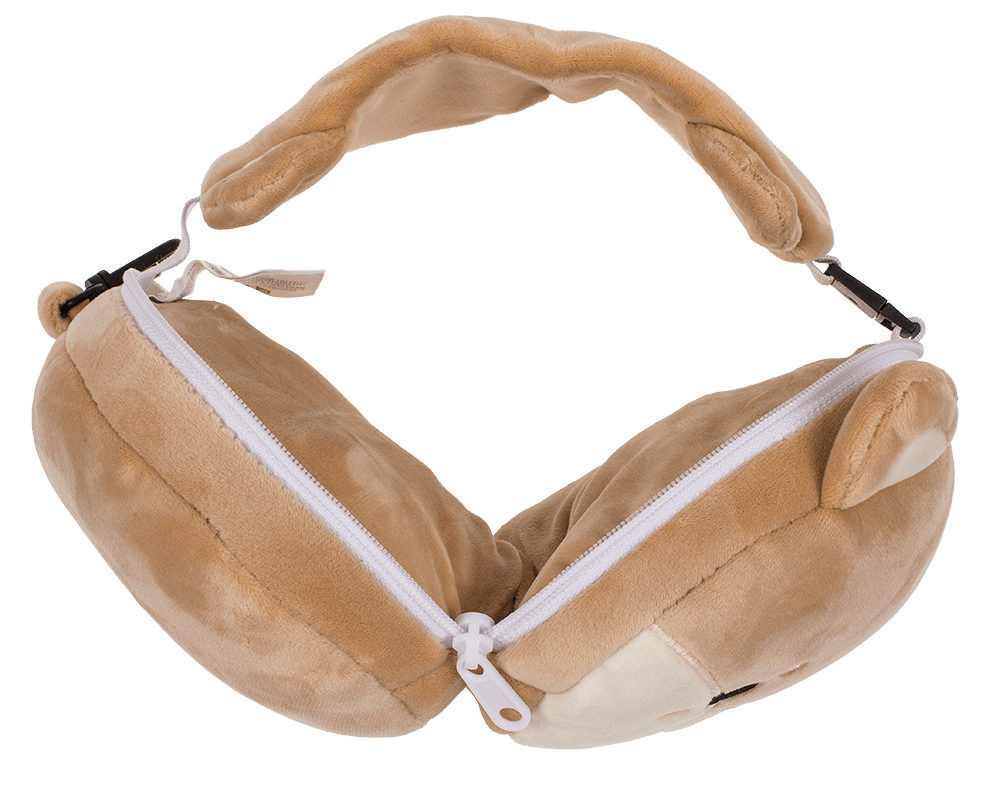 Kids Plush travel pillow with eye mask,