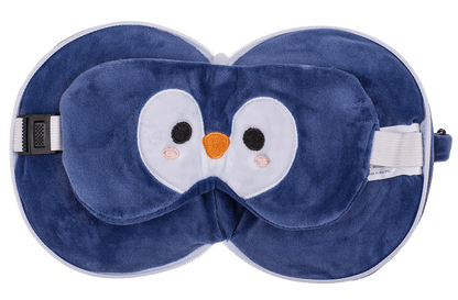 Kids Plush travel pillow with eye mask,