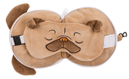 Kids Plush travel pillow with eye mask,