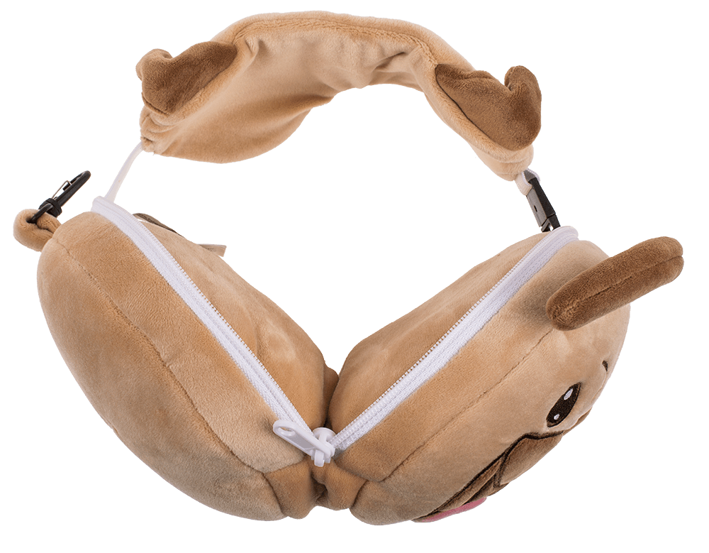 Kids Plush travel pillow with eye mask,