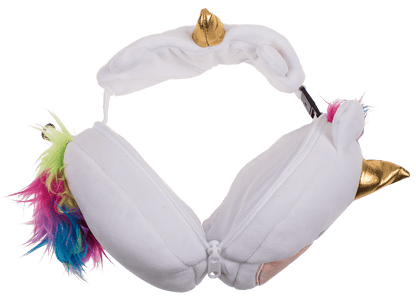 Kids Plush travel pillow with eye mask,