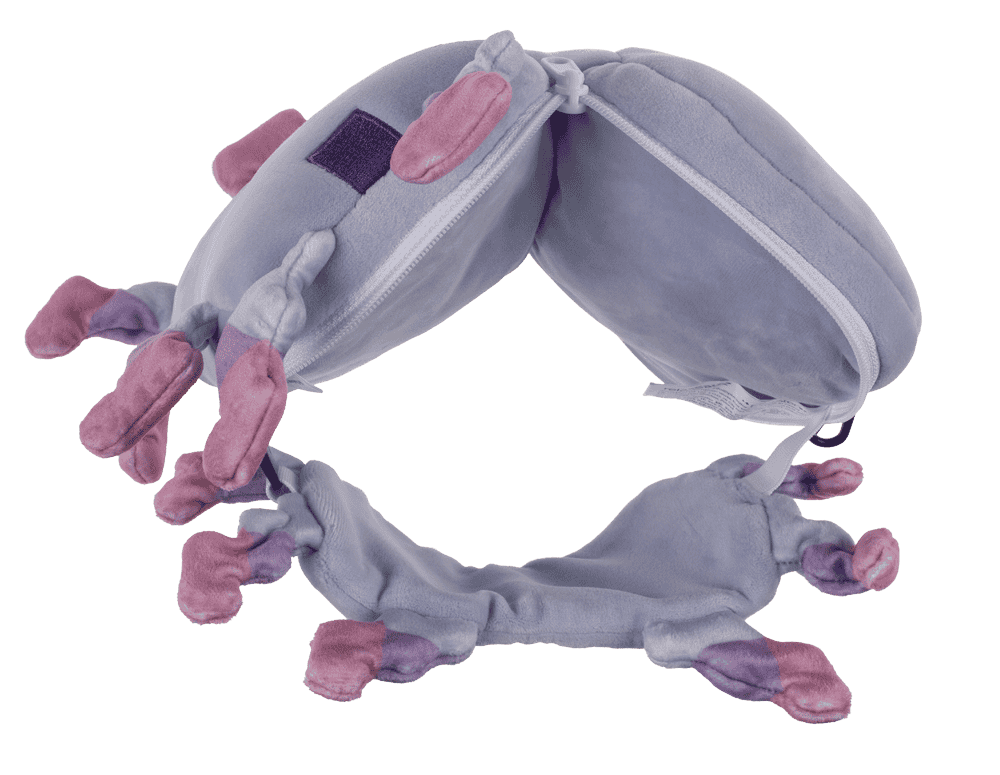 Kids Plush travel pillow with eye mask,