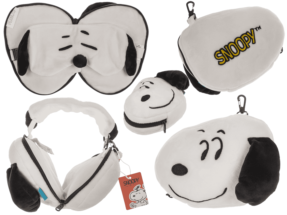 Kids Plush travel pillow with eye mask,