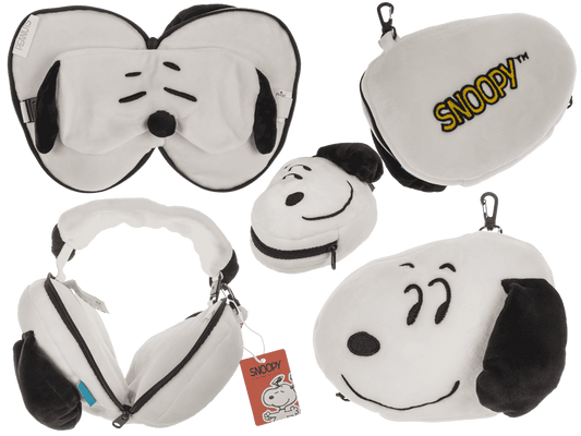 Kids Plush travel pillow with eye mask,