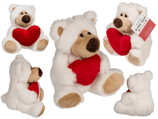 Plush bear with red heart, Big Love,