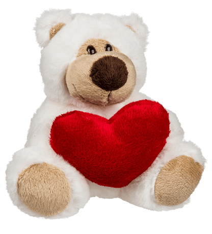 Plush bear with red heart, Big Love,