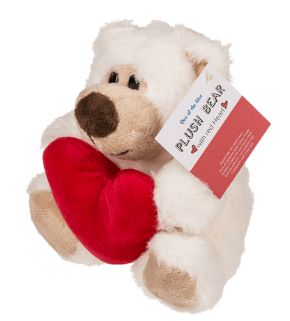 Plush bear with red heart, Big Love,