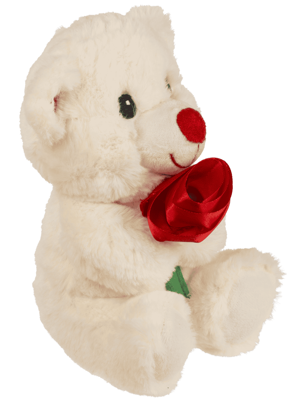 Plush Bear with Rose, 18 cm,