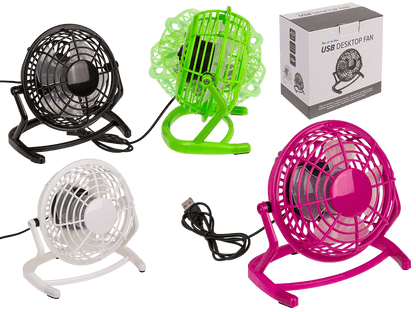 Desktop fan with USB cable,