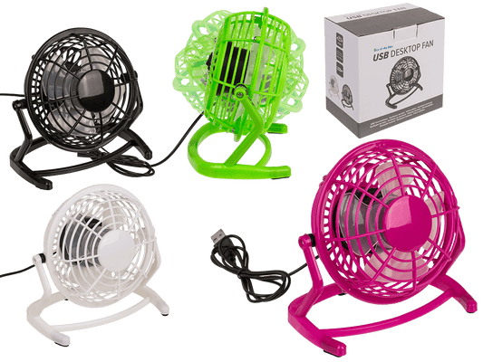 Desktop fan with USB cable,