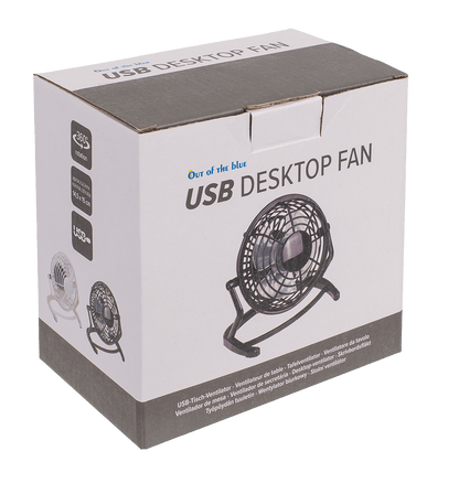 Desktop fan with USB cable,