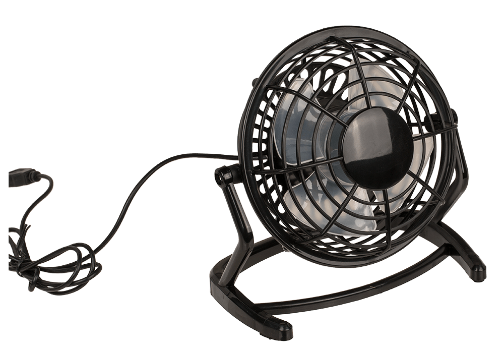 Desktop fan with USB cable,