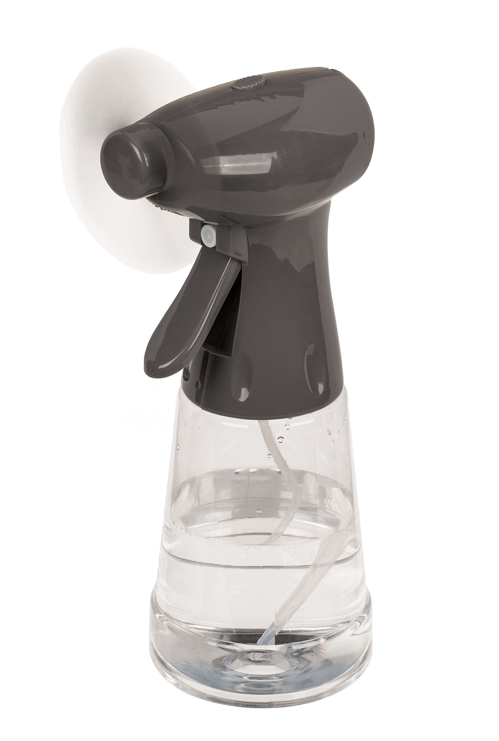 Fan with spraying bottle,