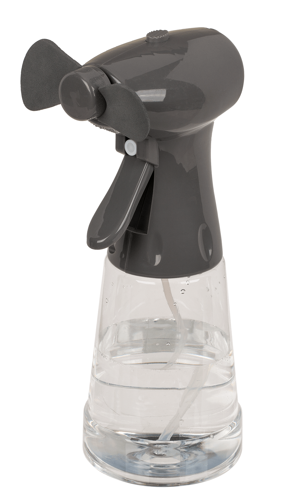 Fan with spraying bottle,