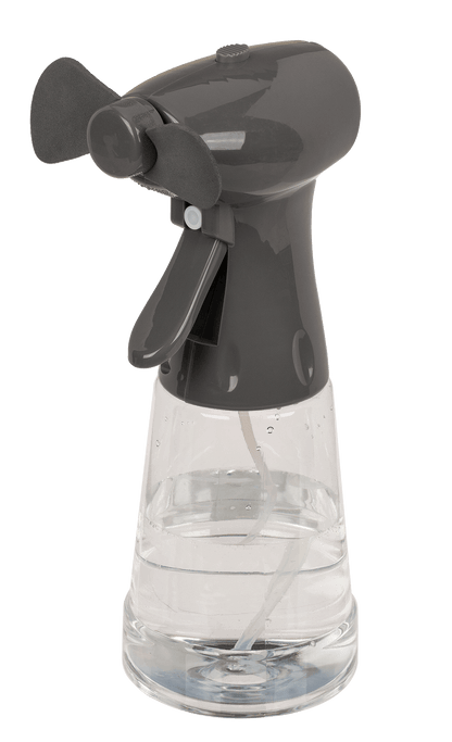 Fan with spraying bottle,