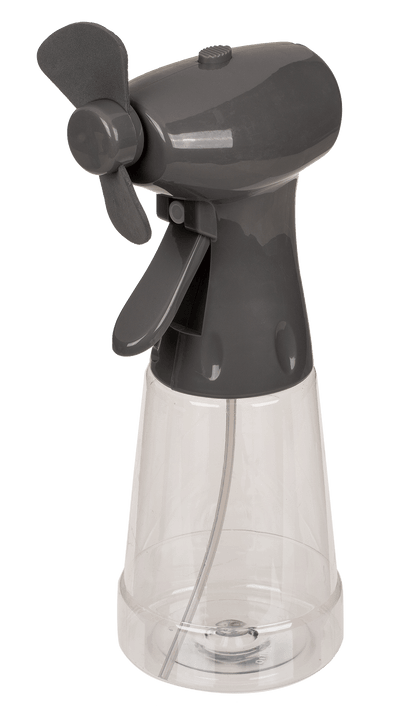 Fan with spraying bottle,