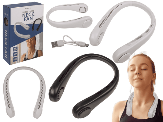 Neck fan, X cm, 2-colours ass.,