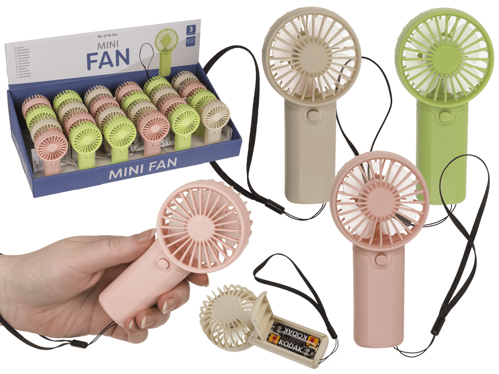 Ventilator mit Trageband, 6 x 3,5 x 12,5 cm,