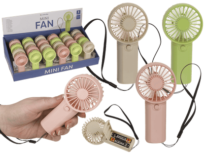 Ventilator mit Trageband, 6 x 3,5 x 12,5 cm,