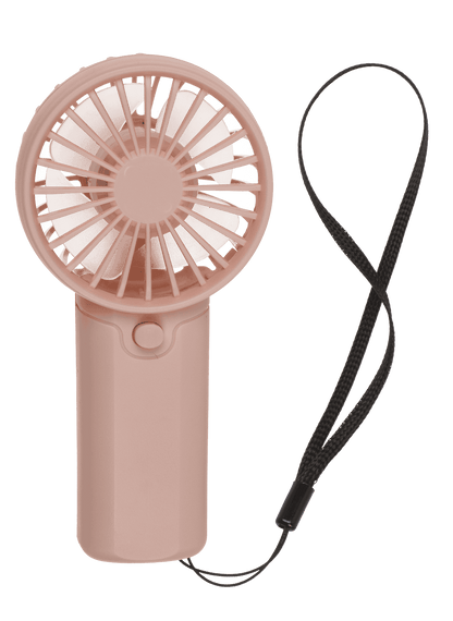 Fan with lanyard, 6 x 3.5 x 12.5 cm,