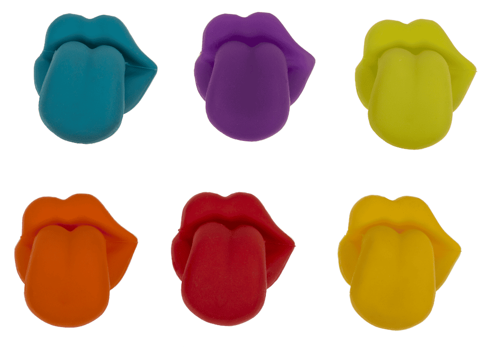 Glass marker, approx. 1,4 x 1 cm, silicone,