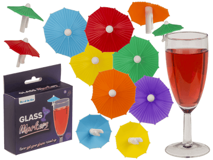 Glass marker, Cocktail umbrella , silicone,