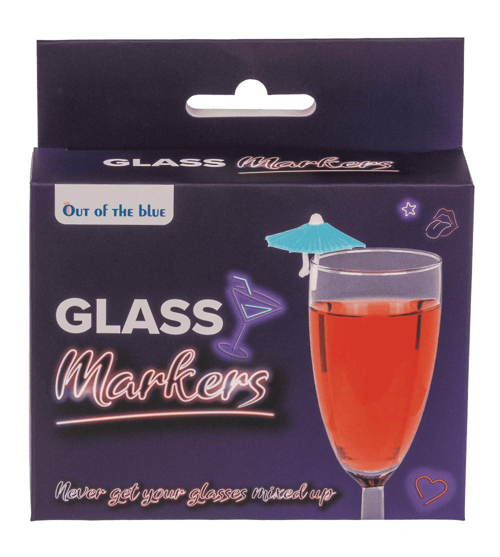 Glass marker, Cocktail umbrella , silicone,