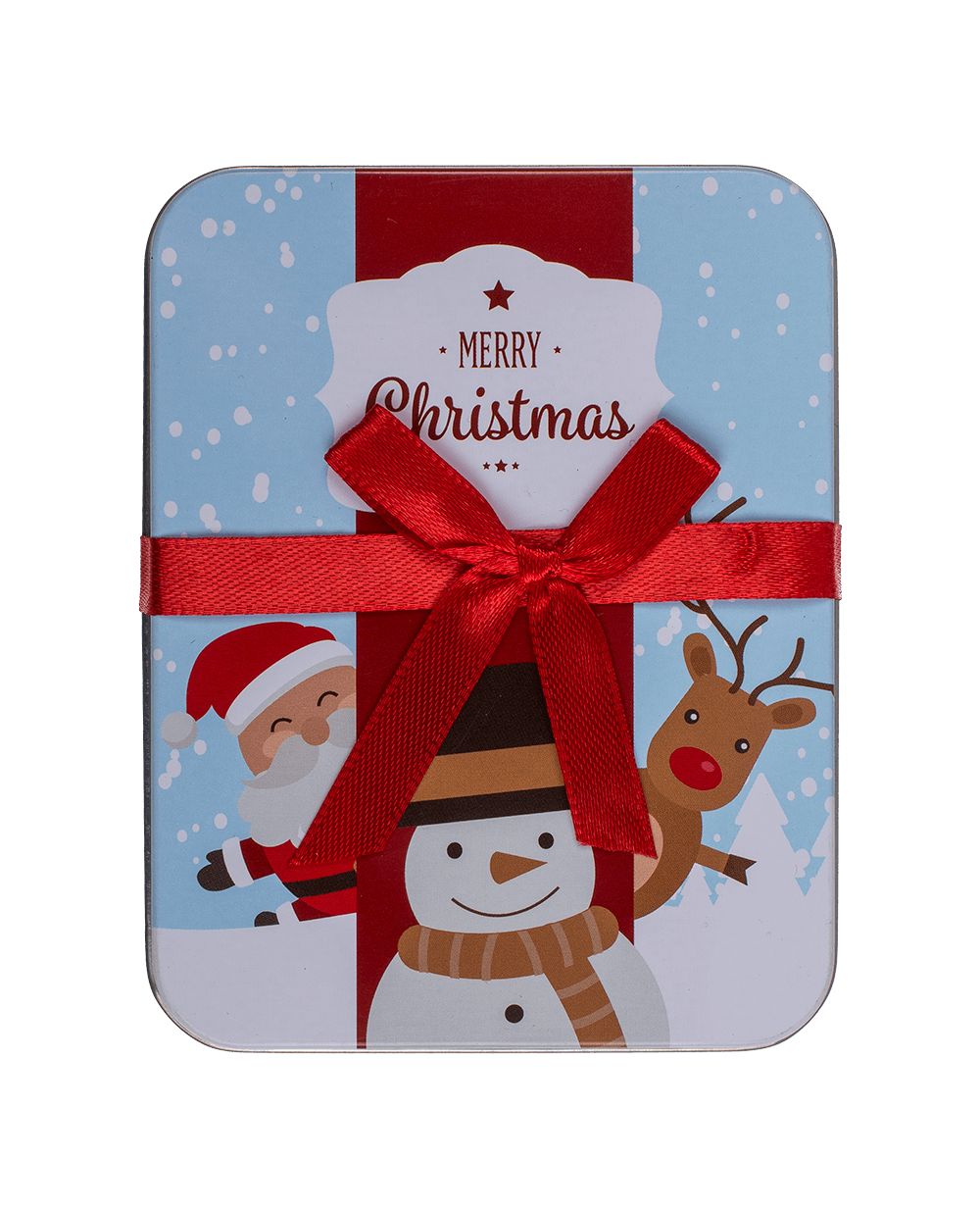 Metal gift box, Merry Christmas,