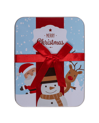 Metal gift box, Merry Christmas,