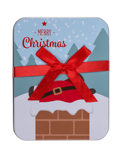 Metal gift box, Merry Christmas,