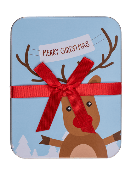 Metal gift box, Merry Christmas,