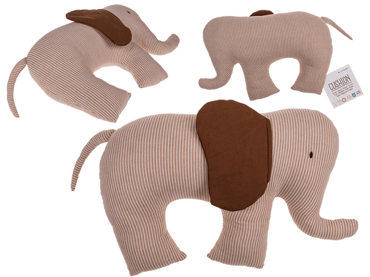 Plush cushion, elephant,