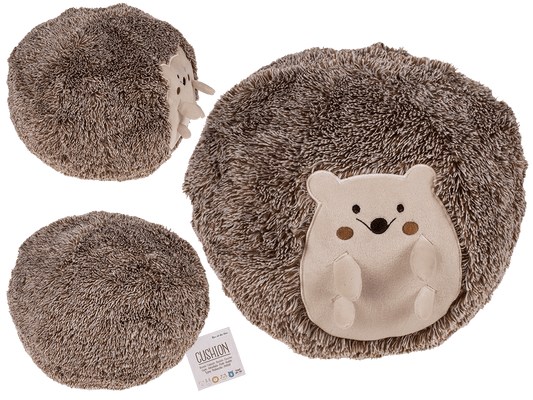Plush cushion, hedgehog,