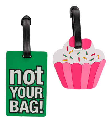 Plastic luggage tags, Fancy Collection,