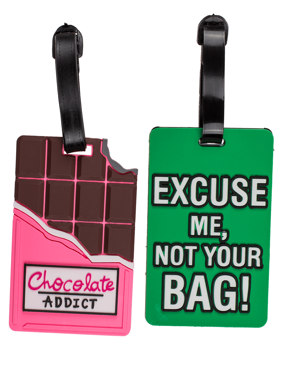 Plastic luggage tags, Fancy Collection,