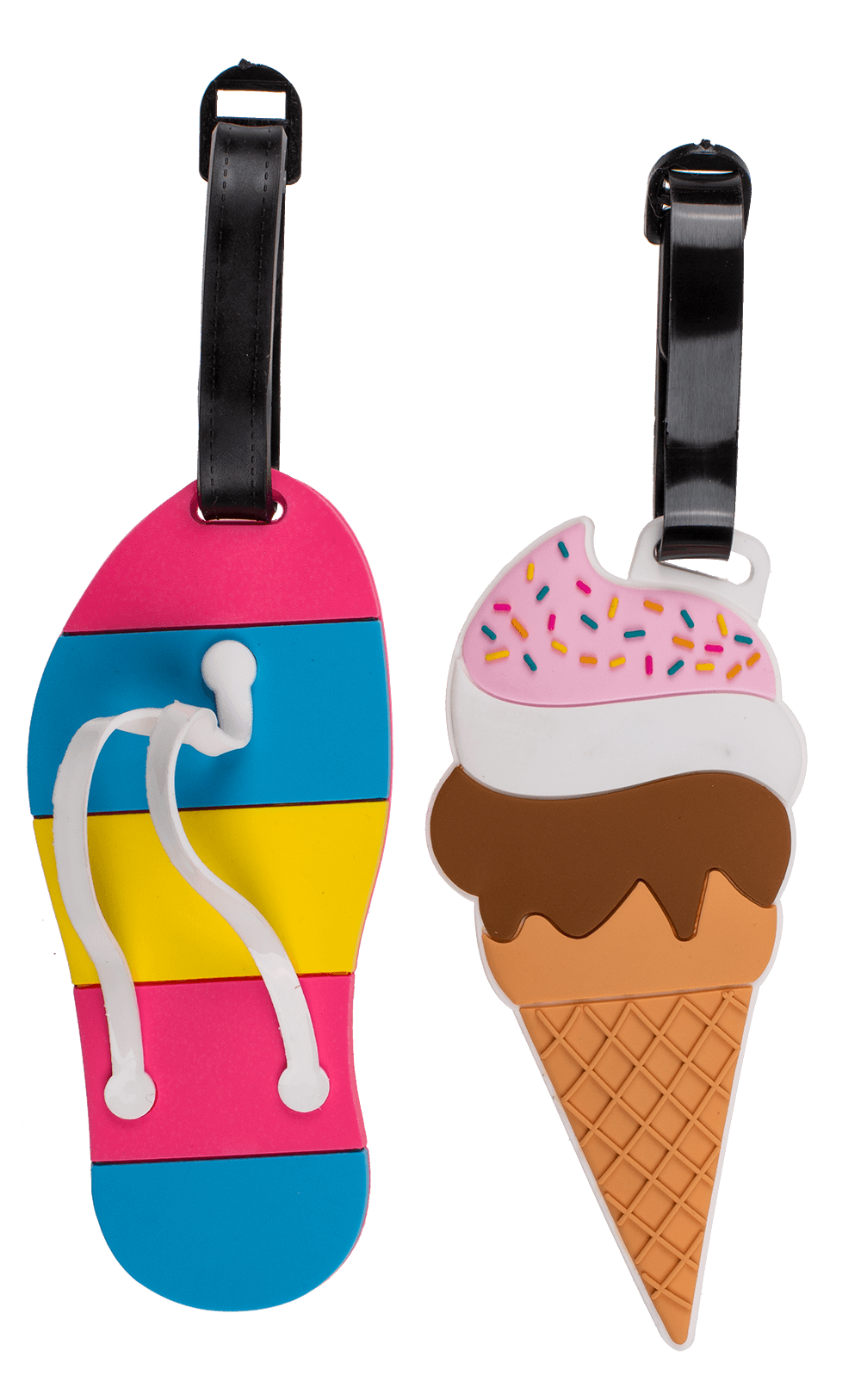 Plastic luggage tags, Fancy Collection,