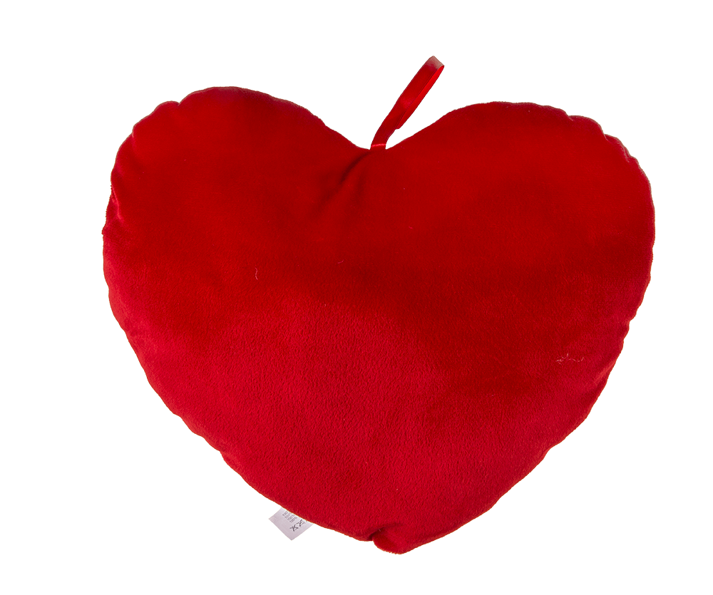 Red  plush heart, I love you,