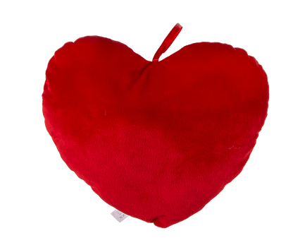 Red  plush heart, I love you,