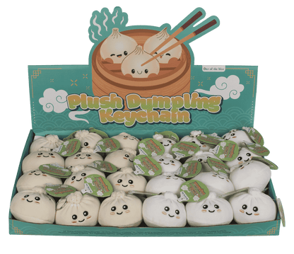 Metall-Schlüsselanhänger, Plüsch-Dumplings,