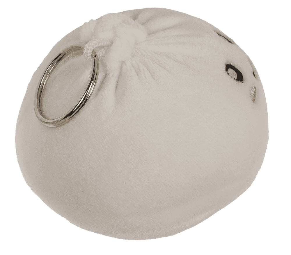 Metall-Schlüsselanhänger, Plüsch-Dumplings,