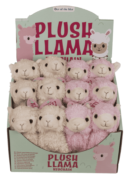 Metal keychain, Plush-Llama,