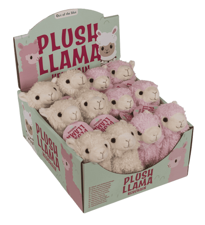 Metal keychain, Plush-Llama,