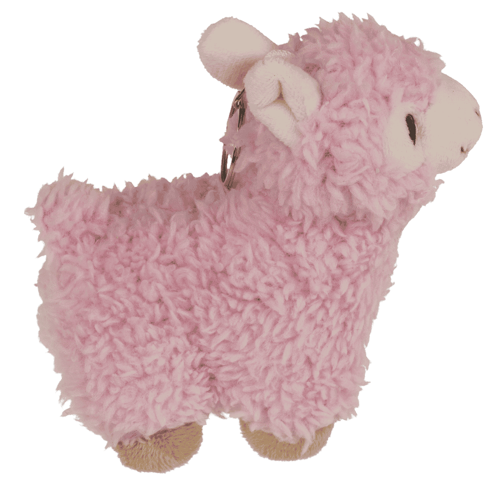 Metal keychain, Plush-Llama,