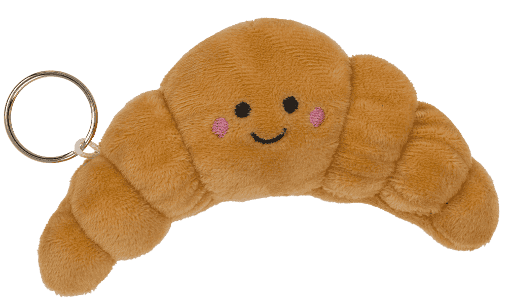 Llavero de metal, peluche horneado