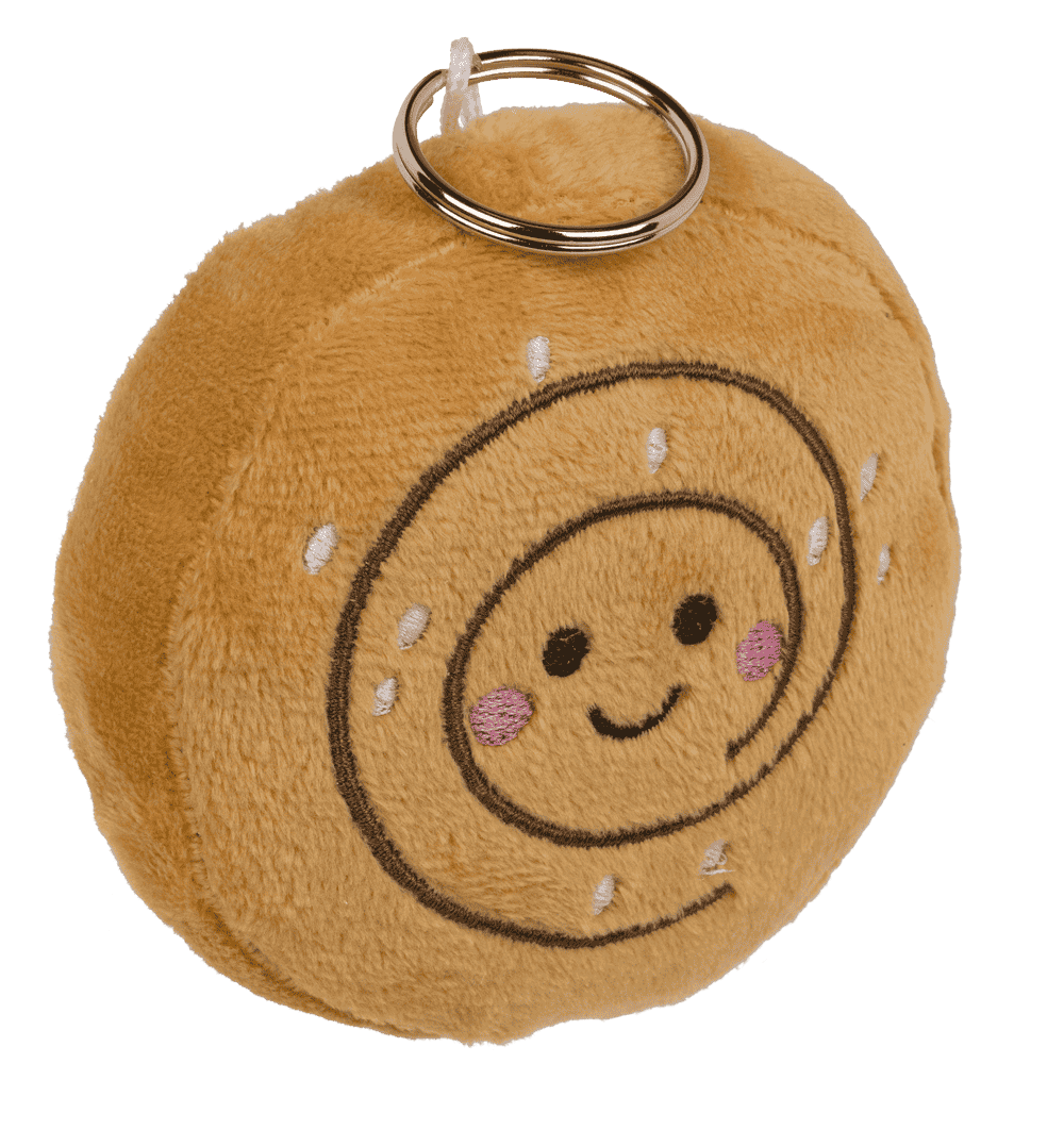 Llavero de metal, peluche horneado