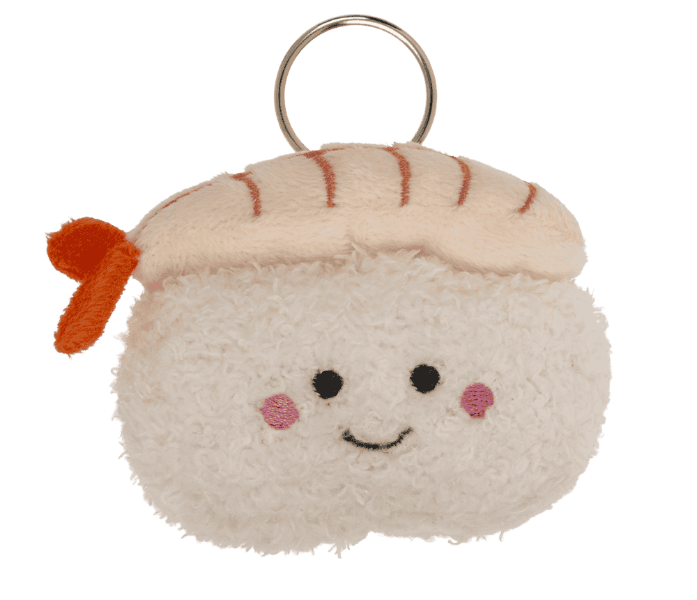 Metal keychain, Plush Sushi,