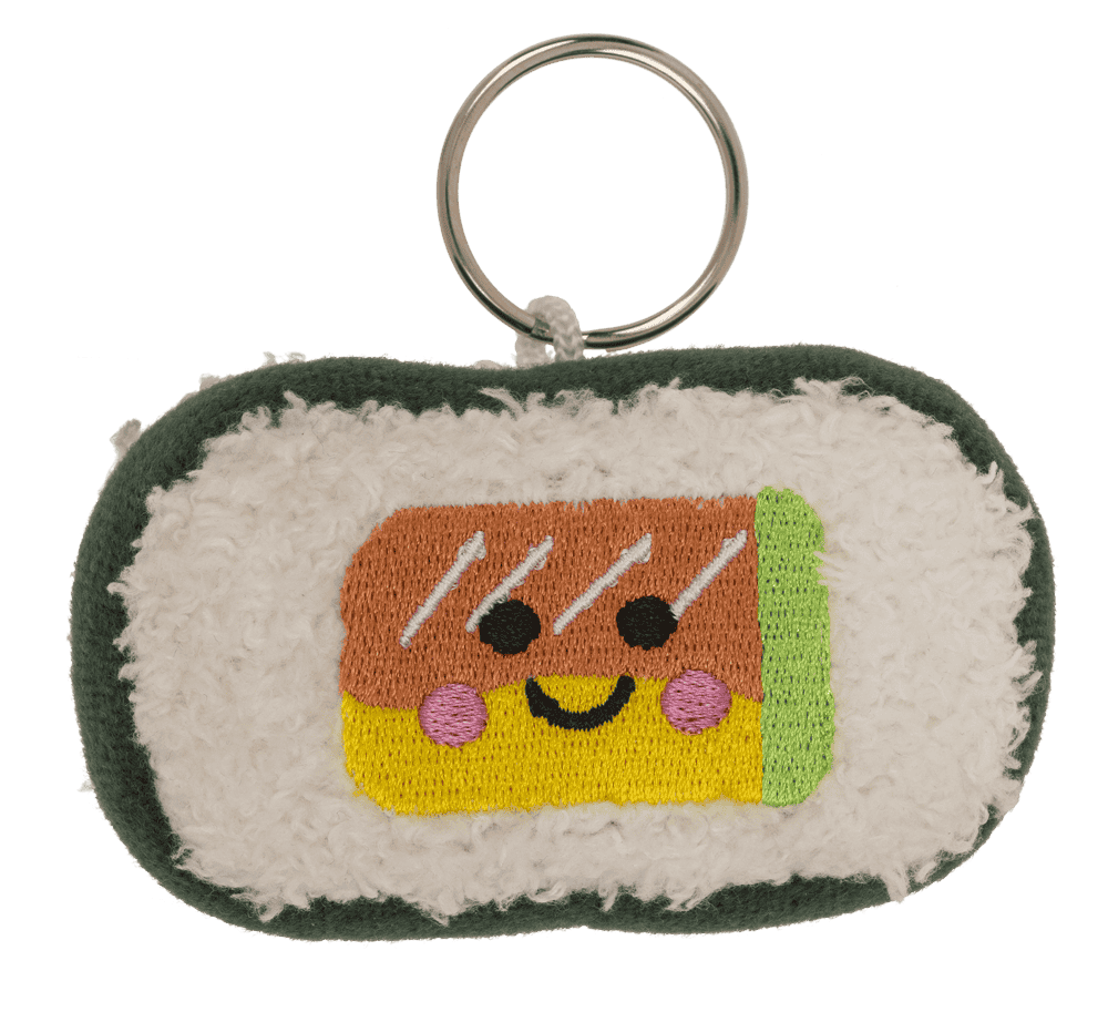 Metal keychain, Plush Sushi,