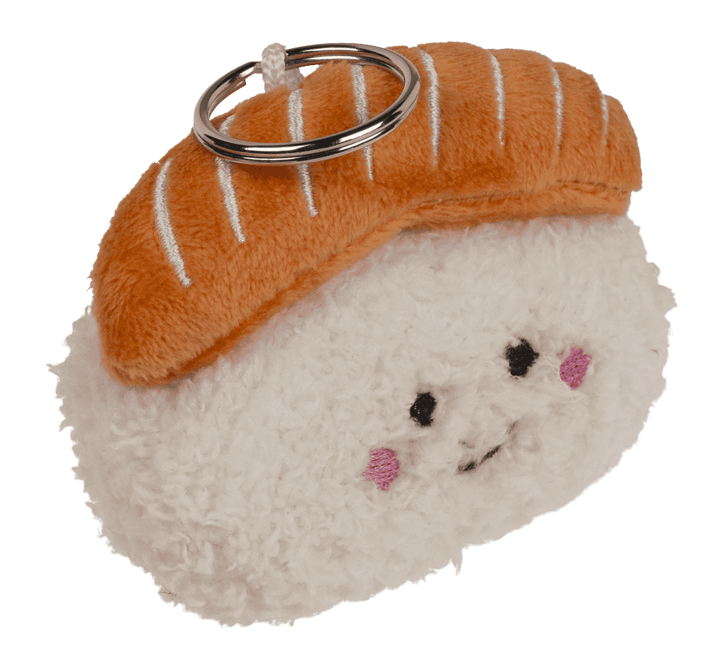 Metal keychain, Plush Sushi,
