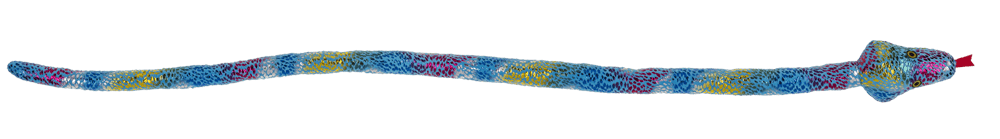 Serpiente de peluche, 114 cm de largo