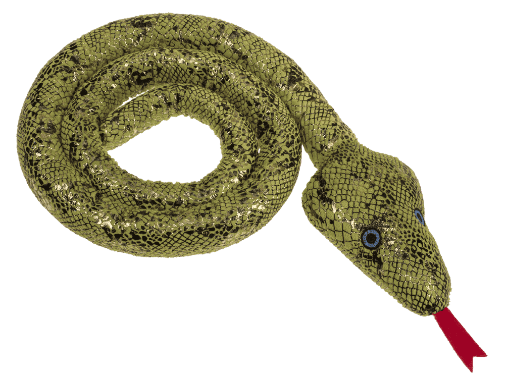 Serpiente de peluche, 114 cm de largo